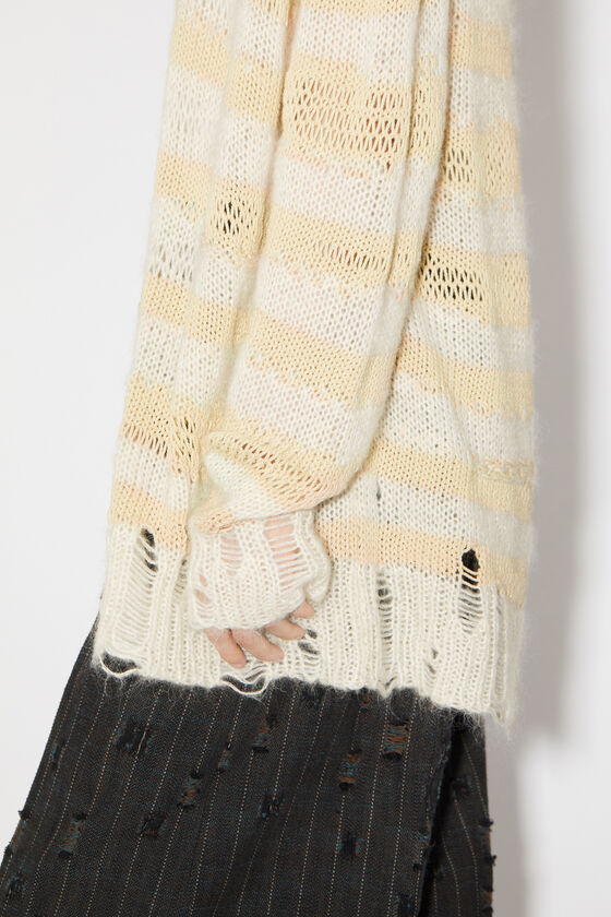 (image for) Smooth Distressed stripe cardigan